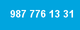 987 776 13 31 987 776 13 31